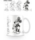 Taza Boceto Mickey Mouse Disney Cerámica 320 mls