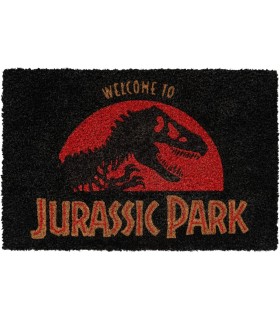 Felpudo Welcome To Jurassic Park Logo Parque Jurásico 60 x 40 cms