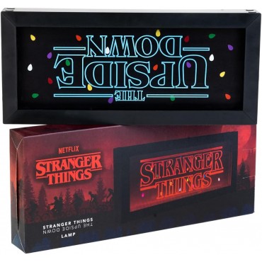 Lámpara Letrero Stranger Things Logo Upside Down 32 cms