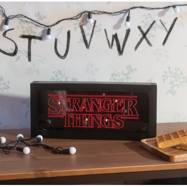 Lámpara Letrero Stranger Things Logo Upside Down 32 cms