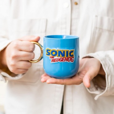 Taza 3D Asa Anillo Sonic El Erizo The Hedgehog Cerámica 350 mls