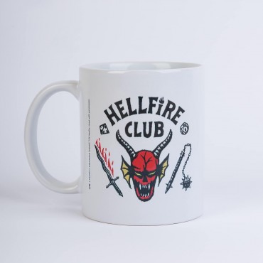 Taza Club Hellfire Stranger Things Cerámica 350 mls