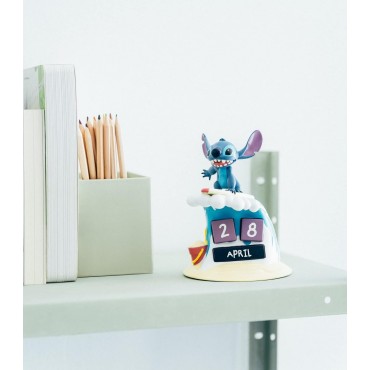 Calendario Perpetuo 3D Stitch Surfero Lilo & Stitch Disney 15 cms