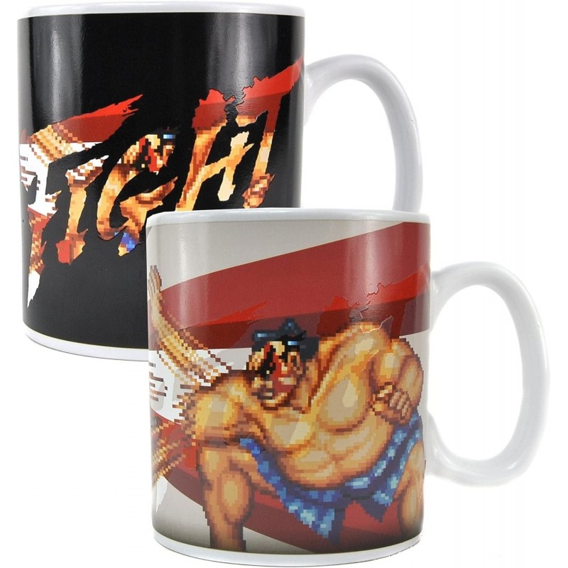 Taza Térmica Street Fighter Honda Cerámica 400 mls