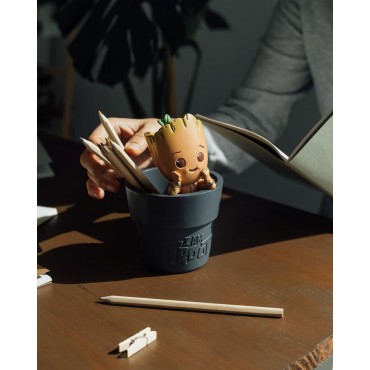 Bote Lapicero Baby Groot Yo Soy Groot Guardianes De La Galaxia Marvel Resina 16 cms