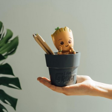 Bote Lapicero Baby Groot Yo Soy Groot Guardianes De La Galaxia Marvel Resina 16 cms
