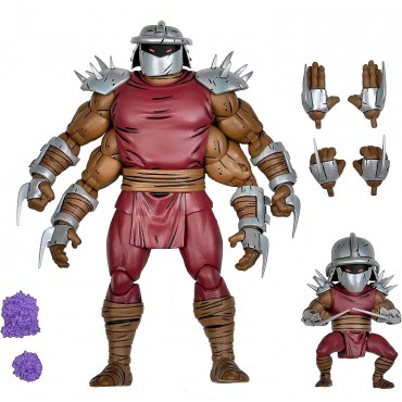 Figuras Shredder Y Mini Shredder TMNT Las Tortugas Ninja Articuladas 17 cms Y 7 cms