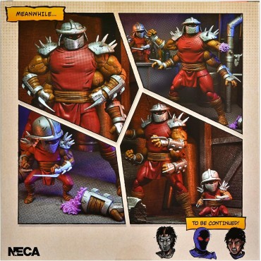 Figuras Shredder Y Mini Shredder TMNT Las Tortugas Ninja Articuladas 17 cms Y 7 cms