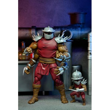 Figuras Shredder Y Mini Shredder TMNT Las Tortugas Ninja Articuladas 17 cms Y 7 cms