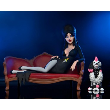 Figura Elvira En Sofá Toony Terrors 11 cms