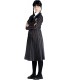 Disfraz Uniforme Colegio Con Peluca Wednesday Addams Miércoles Addams Talla M 