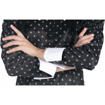 Disfraz Vestido Y Peluca Wednesday Addams Miércoles Addams Talla M 