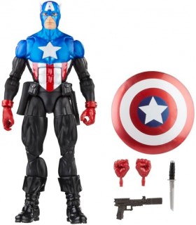 Figura Capitán América Bucky Barnes Avengers Marvel Legends Articulada 15 cms