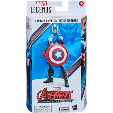 Figura Capitán América Bucky Barnes Avengers Marvel Legends Articulada 15 cms