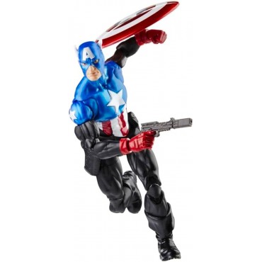 Figura Capitán América Bucky Barnes Avengers Marvel Legends Articulada 15 cms