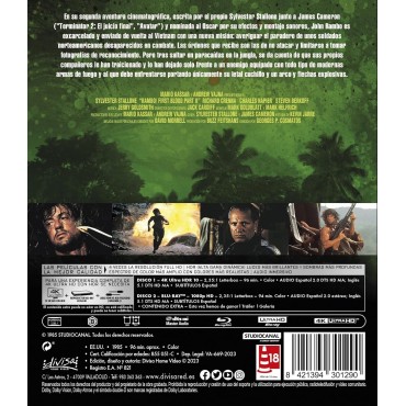 Rambo 2: Acorralado Parte II (Rambo: First Blood Part II) (4K UHD + Blu-ray) [Blu-ray]