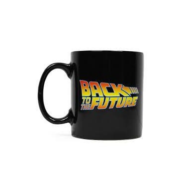 Taza Térmica Cuadro Fechas DeLorean Regreso Al Futuro Back To The Future Cerámica 400 mls