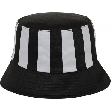 Gorro Pesquero Rayas Grises Wednesday Miércoles Addams