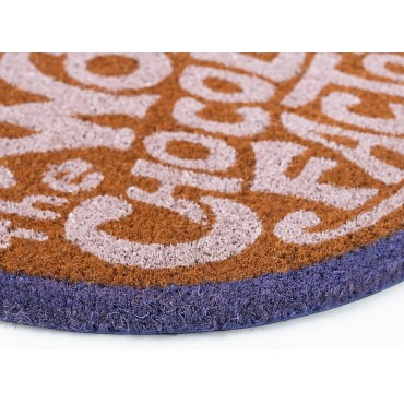 Felpudo Charlie Y La Fabrica De Chocolate Logo Redondo 50 x 50 cms