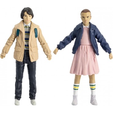 Figuras Eleven Y Mike Wheeler Con Cómic Stranger Things Page Punchers 8 cms