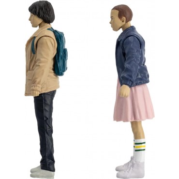 Figuras Eleven Y Mike Wheeler Con Cómic Stranger Things Page Punchers 8 cms