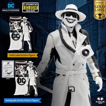 Figura Joker The Comedian Batman Three Jokers Sketch Edition Gold Label Edición Limitada Articulada 18 cms
