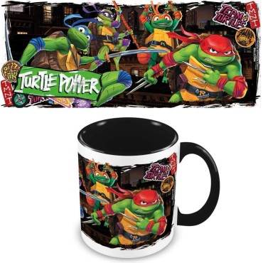 Taza Las Tortugas Ninja Mutant Mayhem Poses Cerámica 315 mls