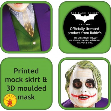 Disfraz Y Máscara Joker El Caballero Oscuro Batman Adulto DC