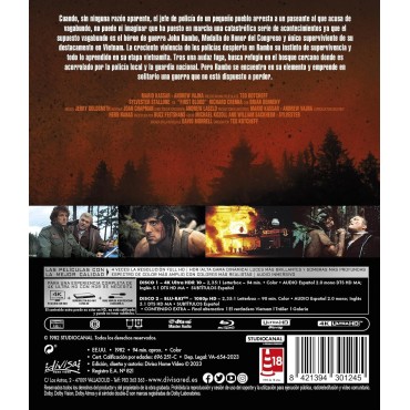 Rambo 1: Acorralado (Rambo: First Blood) (4K UHD + Blu-ray) [Blu-ray]