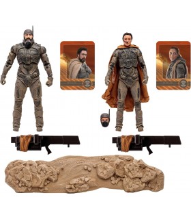 Pack Figuras Stilgar Y Shishakli Dune Parte 2 Gold Label Articuladas 18 cms