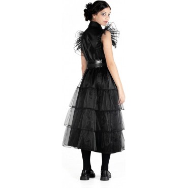 Disfraz Vestido De Baile Wednesday Addams Miércoles Addams Talla M