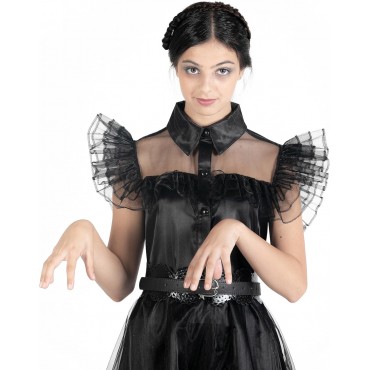 Disfraz Vestido De Baile Wednesday Addams Miércoles Addams Talla M