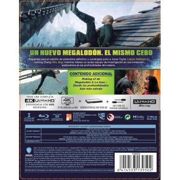 Megalodón 2: La fosa (4K UHD + Blu-ray) (Ed. especial metálica) [Blu-ray]