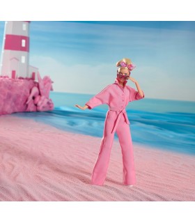 Figura Barbie En Mono Rosa Barbie Articulada 30 cms