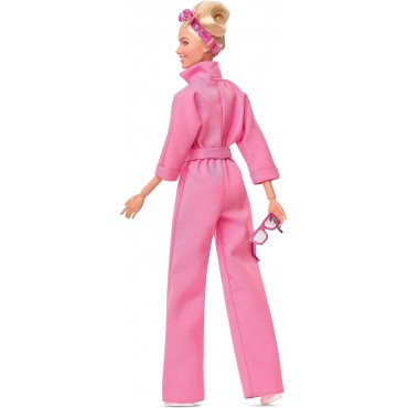 Figura Barbie En Mono Rosa Barbie Articulada 30 cms