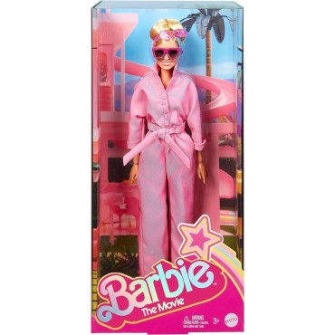 Figura Barbie En Mono Rosa Barbie Articulada 30 cms