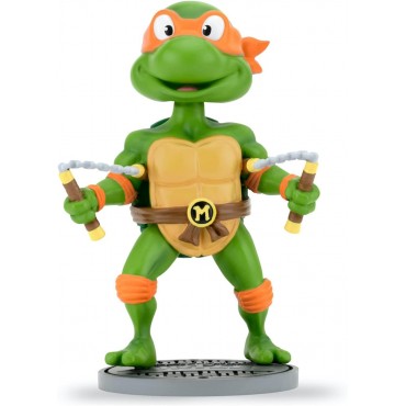 Figura Michelangelo TMNT Las Tortugas Ninja Head Knockers 16,5 cms