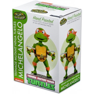 Figura Michelangelo TMNT Las Tortugas Ninja Head Knockers 16,5 cms