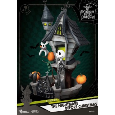Diorama Casa Encantada De Jack Pesadilla Antes De Navidad Nightmare Before Christmas Disney 15 cms