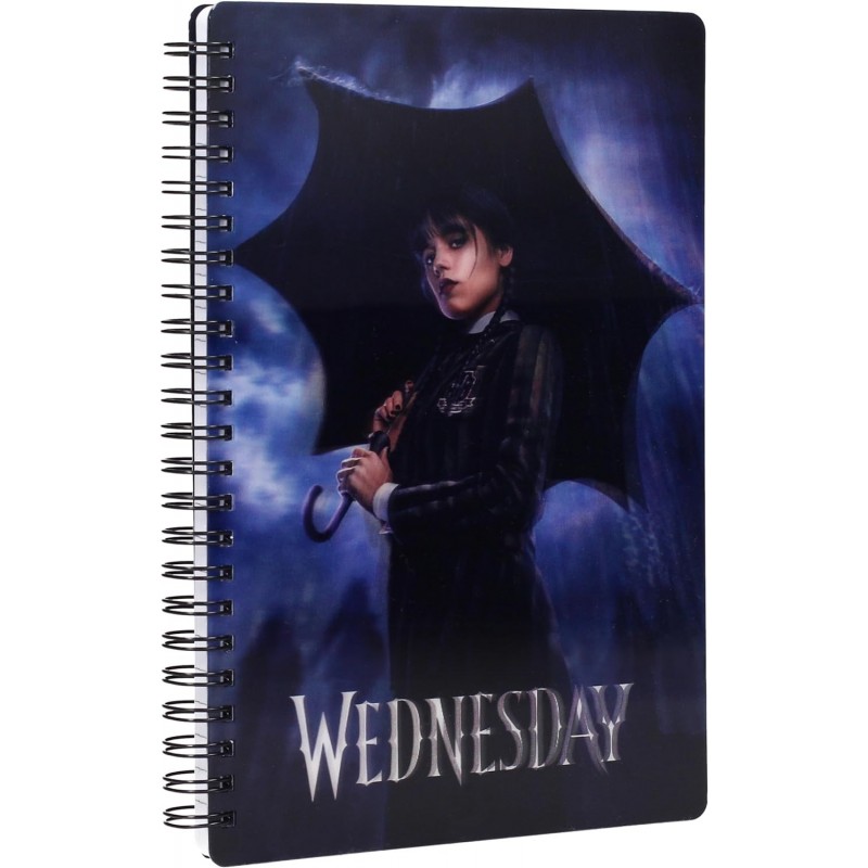 Libreta Efecto 3D Wednesday Espiral 