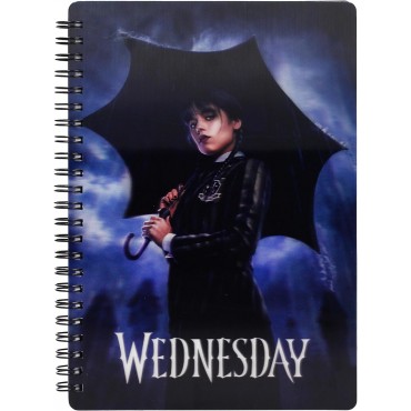 Libreta Efecto 3D Wednesday Espiral 