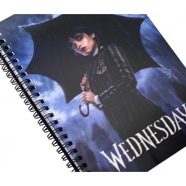 Libreta Efecto 3D Wednesday Espiral 