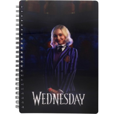 Libreta Efecto 3D Enid Sinclair Wednesday Espiral