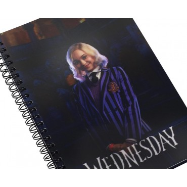 Libreta Efecto 3D Enid Sinclair Wednesday Espiral
