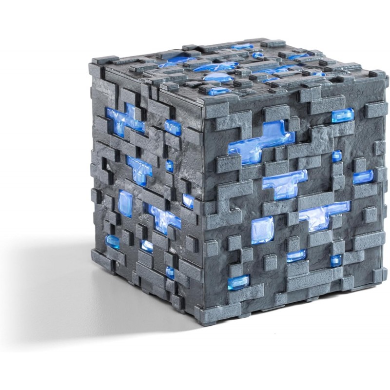 Réplica Diamond Ore Con Luz Minecraft 10 cms