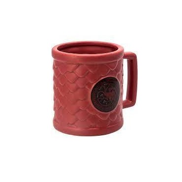 Taza 3D Escamas Dragón Targaryen Juego De Tronos Cerámica 500 mls