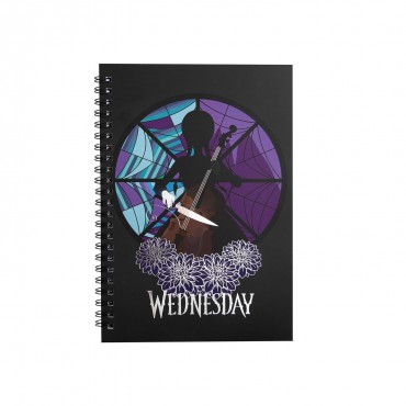 Cuaderno Wednesday Con Cello Tapa Blanda