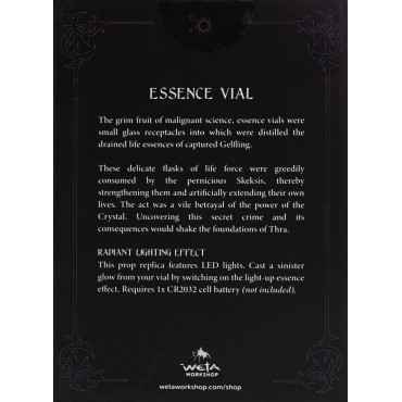 Réplica Vial De Esencia El Cristal Oscuro La Era De La Resistencia 12 cms