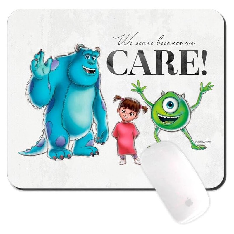 Alfombrilla Ratón Mousepad We Scare Because We Care Monstruos S.A. Pixar 100 Aniversario Disney