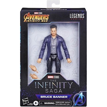 Figura Bruce Baner The Infinity Saga Avengers Infinity War Marvel Legends Articulada 15 cms